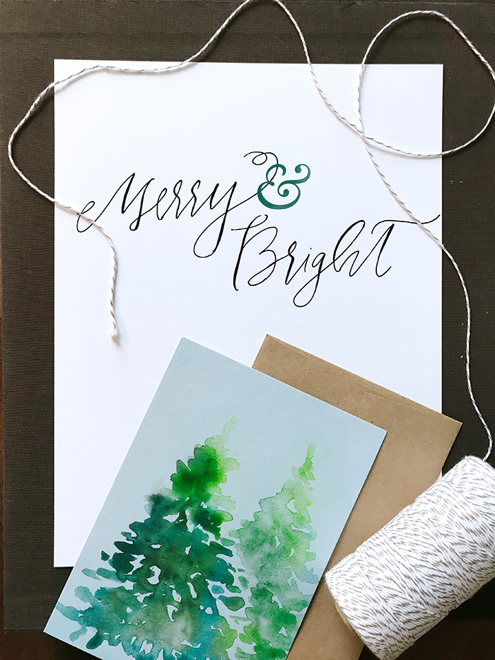 Hand lettered card