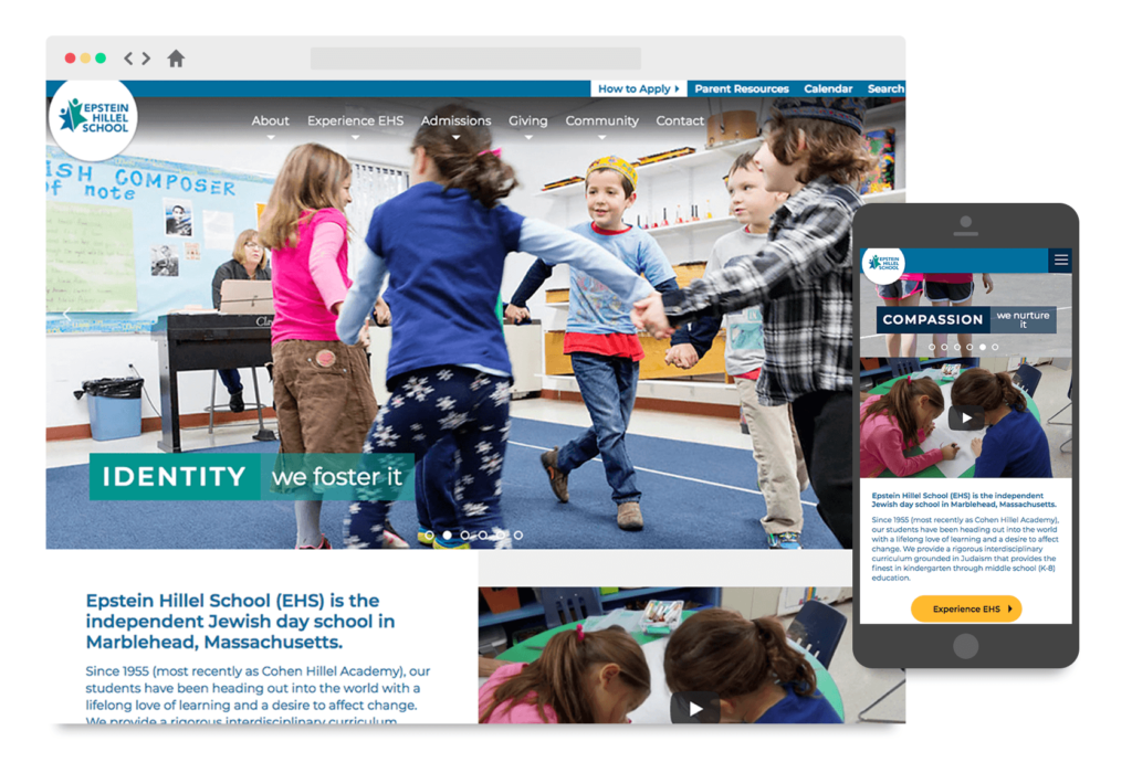 Epstein Hillel School Website and Mobile