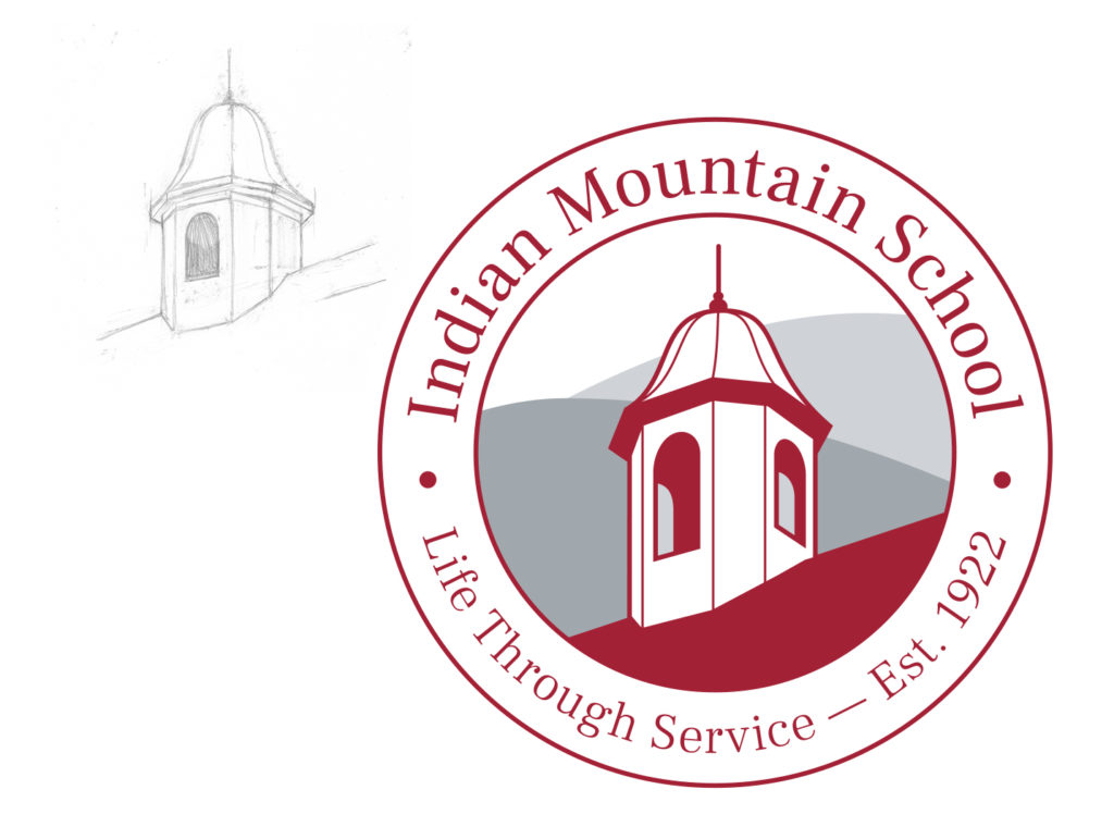 Indian Mountain School cupola drawing - school branding services