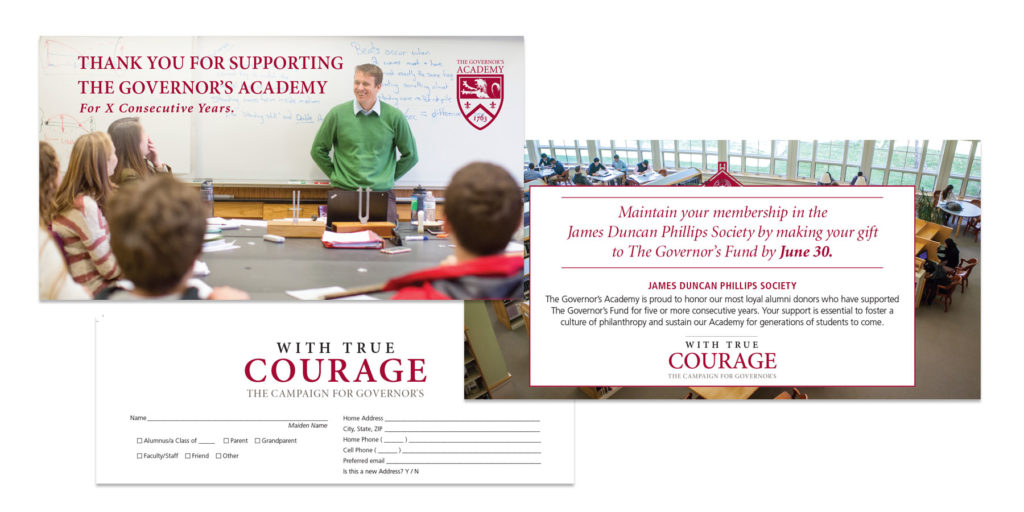 The Governor's Academy Personalized Mailer