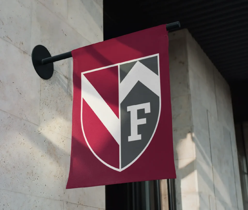 Fessenden School shield on banner