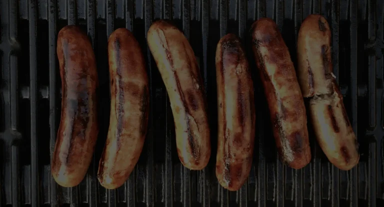 Sausage on grill