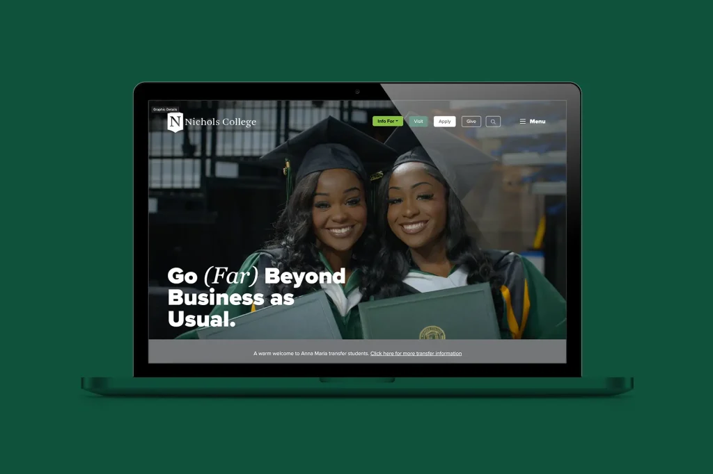 Nichols Website Mockup